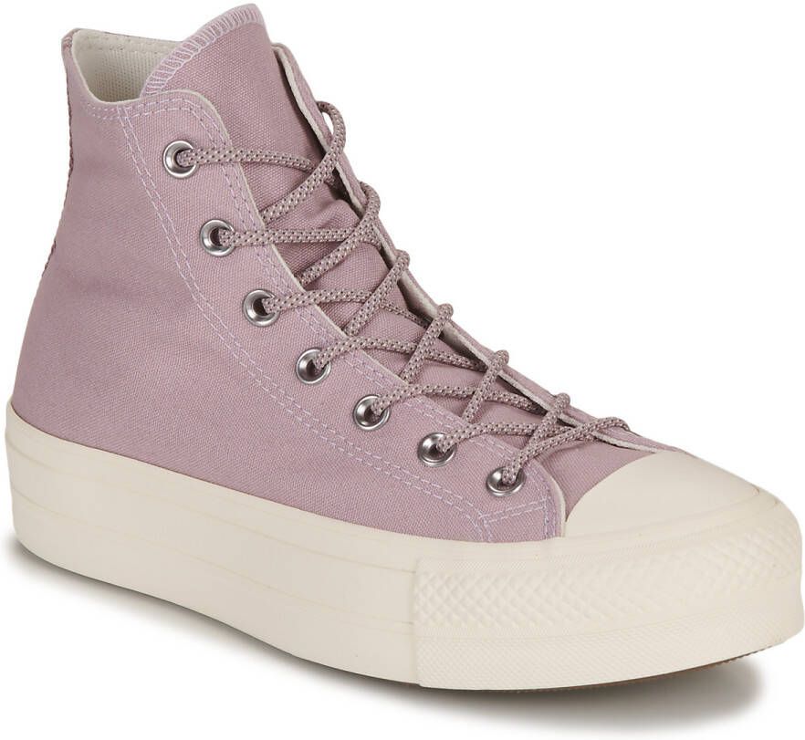 Converse Hoge Sneakers CHUCK TAYLOR ALL STAR LIFT PLATFORM SUMMER UTILITY-LUCID LILAC V