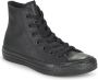 Converse All Stars Leather Hoog sneakers 135251C Zwart - Thumbnail 3
