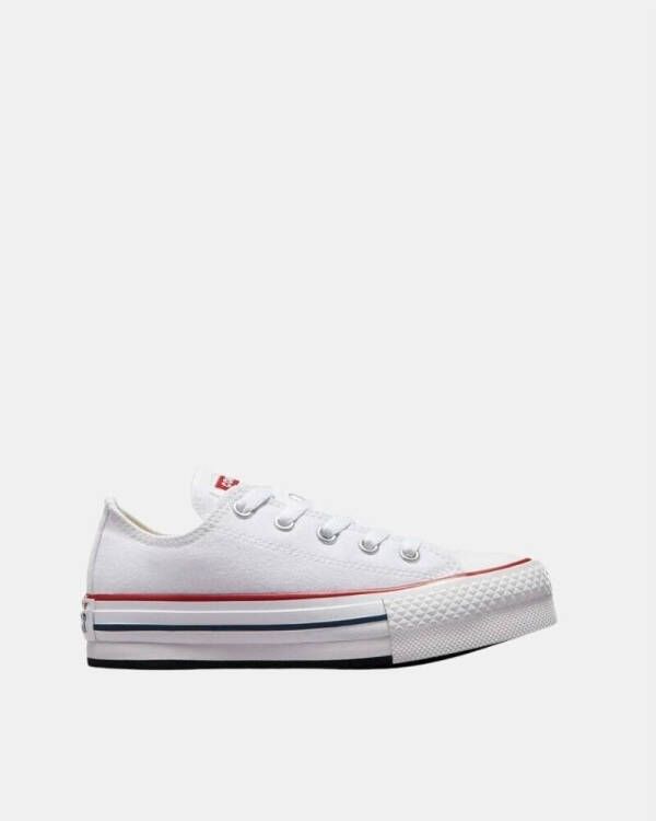 Converse Chuck Taylor All Star Eva Lift Canvas Platform (gs) Fashion sneakers Schoenen white garnet maat: 37 beschikbare maaten:37.5 38 39 38 - Foto 6