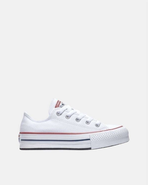 Converse Chuck Taylor All Star Eva Lift Canvas Platform (gs) Fashion sneakers Schoenen white garnet maat: 37 beschikbare maaten:37.5 38 39 38 - Foto 5