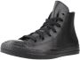 Converse chuck taylor all star lether sneakers zwart kinderen - Thumbnail 2