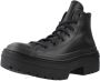 Converse Chuck Taylor All Star Lugged Heel Hi Sneakers Leren Sneaker Dames Zwart - Thumbnail 12