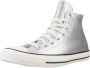 Converse Chuck Taylor All Star Hi Sneakers Leren Sneaker Dames Zilver - Thumbnail 3
