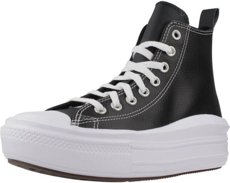 Converse Chuck Taylor All Star Move Platform Leather Fashion sneakers Schoenen black black white maat: 37 beschikbare maaten:37 39 38.5 40 - Foto 6
