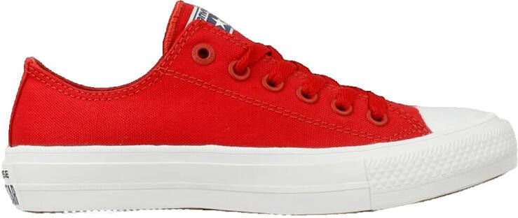 Converse All Star Chuck II Ox Sneakers Unisex Salsa Red White Navy - Foto 3