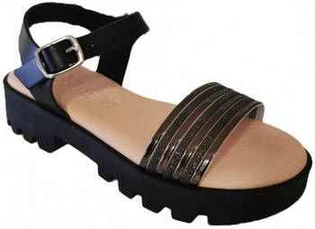 Coqueflex Platte sandalen 1537 Negro