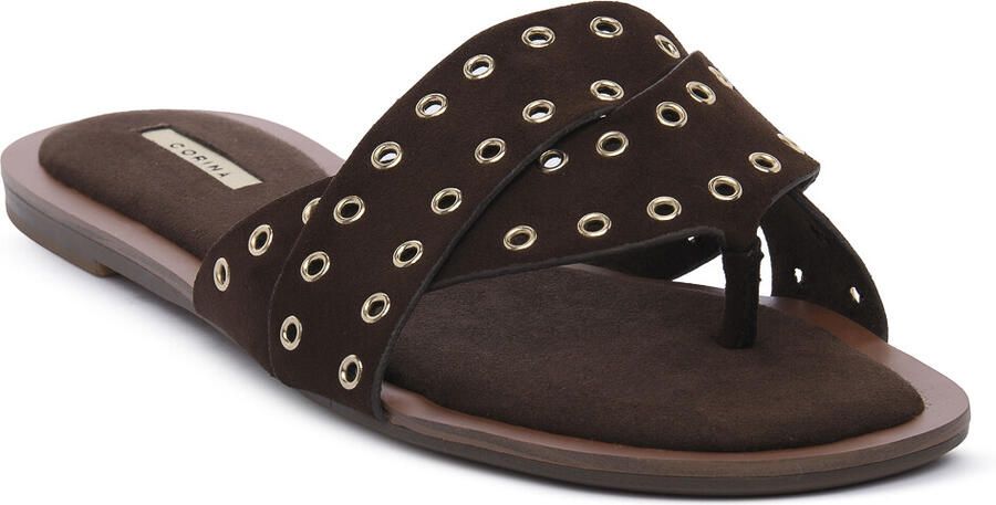 Corina Platte sandalen CAFE