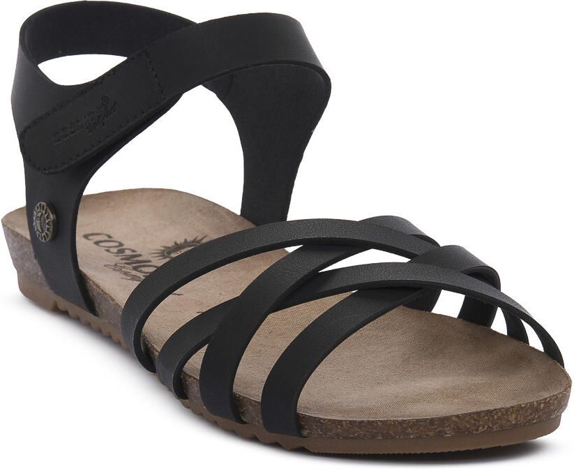 Cosmos Comfort Platte sandalen BLK