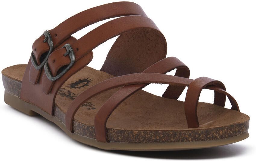 Cosmos Comfort Platte sandalen CHESTNUT