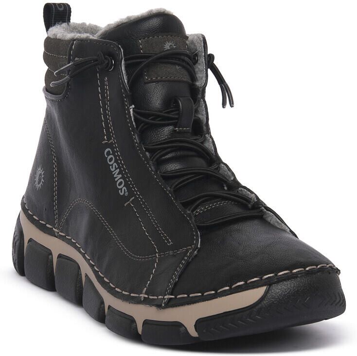 Cosmos Confort Enkellaarzen BLACK