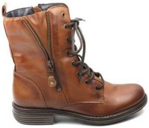 Creator Low Boots DAMES hoge veterschoen IB-18286 bruin