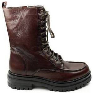 Creator Low Boots DAMES hoge veterschoen IB-3131 bruin