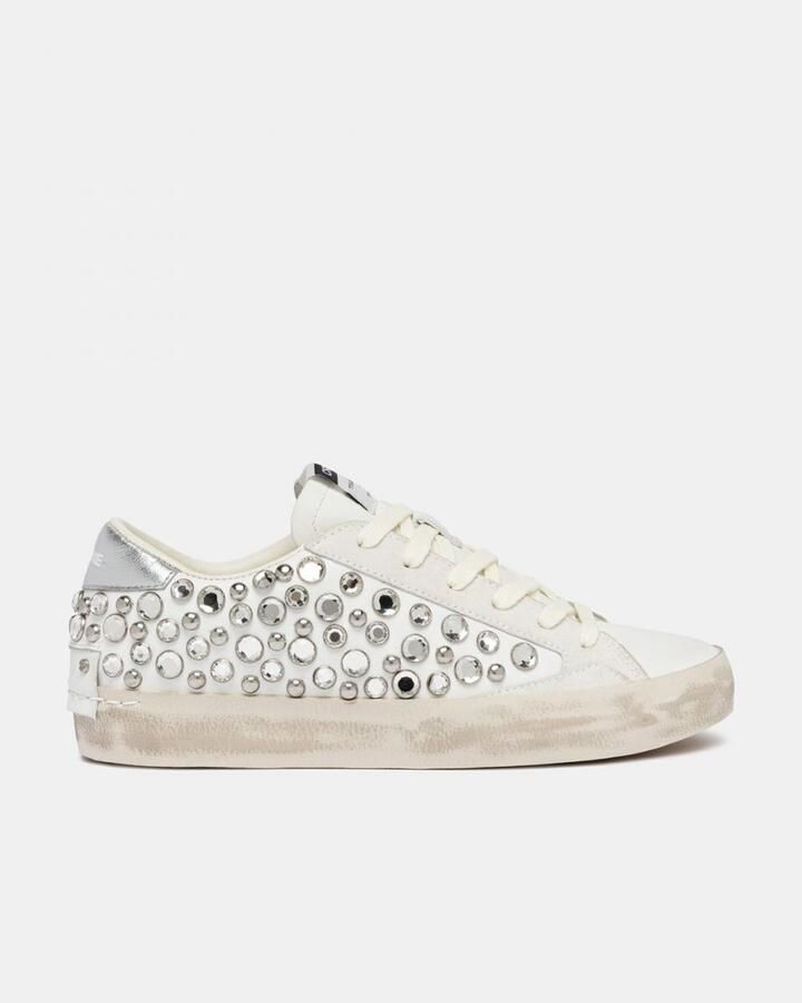 Crime London Lage Sneakers 29010PP8 10 DISTRESSED-DIAMOND MILK
