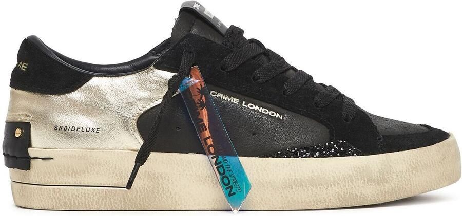 Crime London Zwarte SK8 Deluxe Sneakers Lichtgewicht Comfort - Foto 3