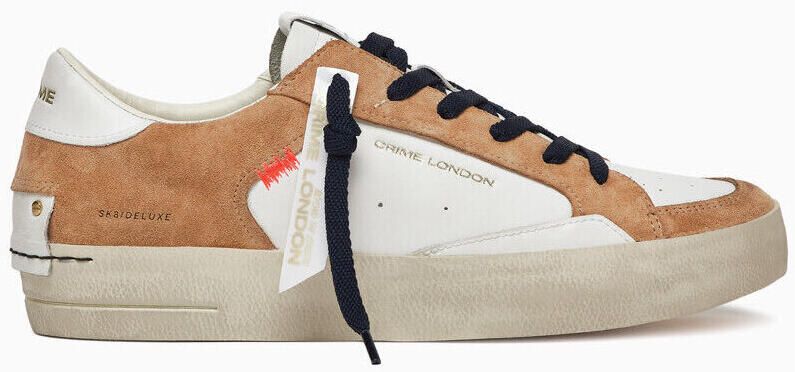 Crime London Bruine Suiker Sneaker Hoge Kwaliteit Made in Italy Multicolor Heren