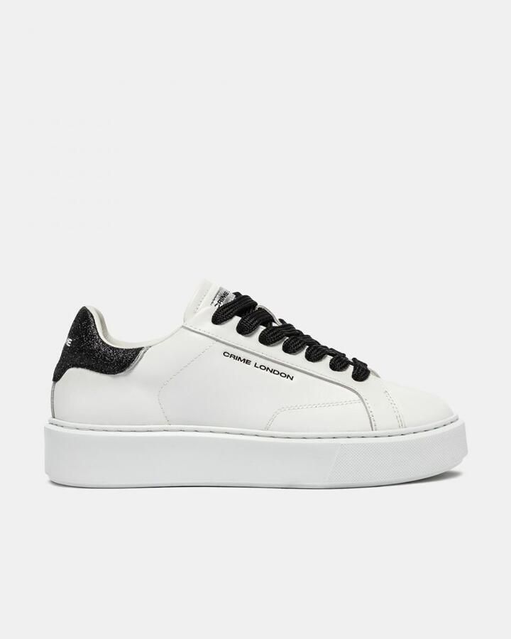 Crime London Witte Leren Sneakers met Extra Licht Zool - Foto 2