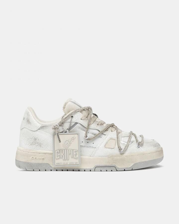 Crime London dames sneaker Salima leder off white - Foto 2