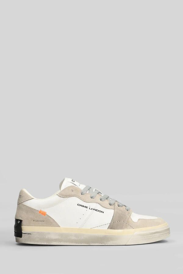 Crime London Lage Sneakers PLAYOFF 19504-WHITE