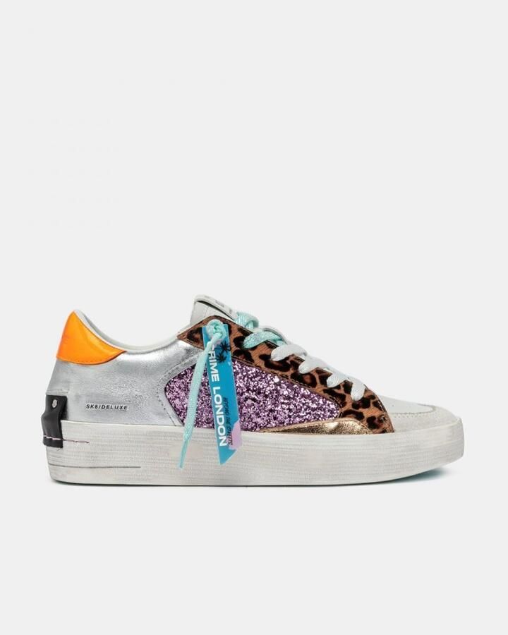 Crime London Lage Sneakers SK8 DELUXE HEEL 20130PP7900394394419-68 EXOTIC PURPLE - Foto 4