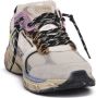 Crime London dames sneaker Goodchaos suède en mesh wit zilver leopardprint - Thumbnail 3