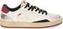 Crime London Witte Leren Sneakers met Rode Stud White Heren - Thumbnail 2