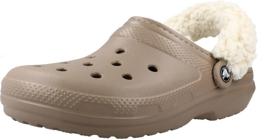 Crocs Classic Fleece Lined Clog Dames Clogs beige - Foto 2