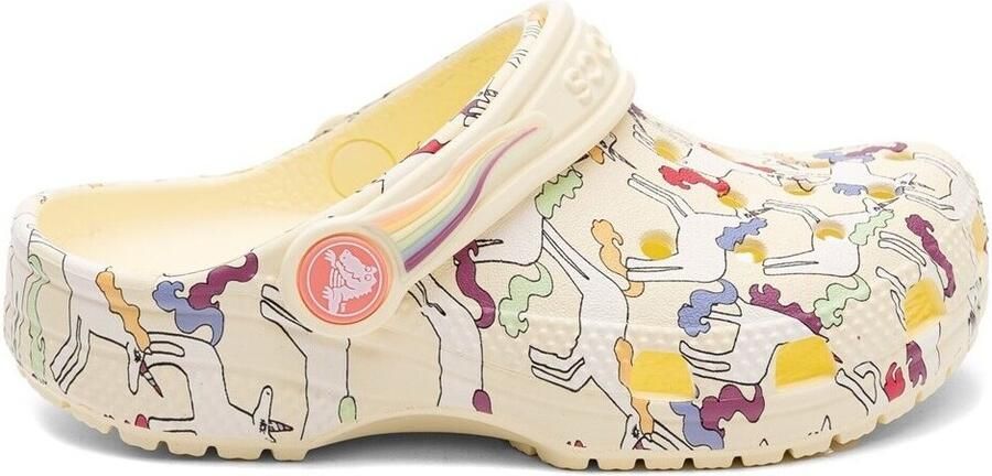 Crocs Kid's Classic Unicorn Graphic Clog Sandalen maat 24-25 beige - Foto 4