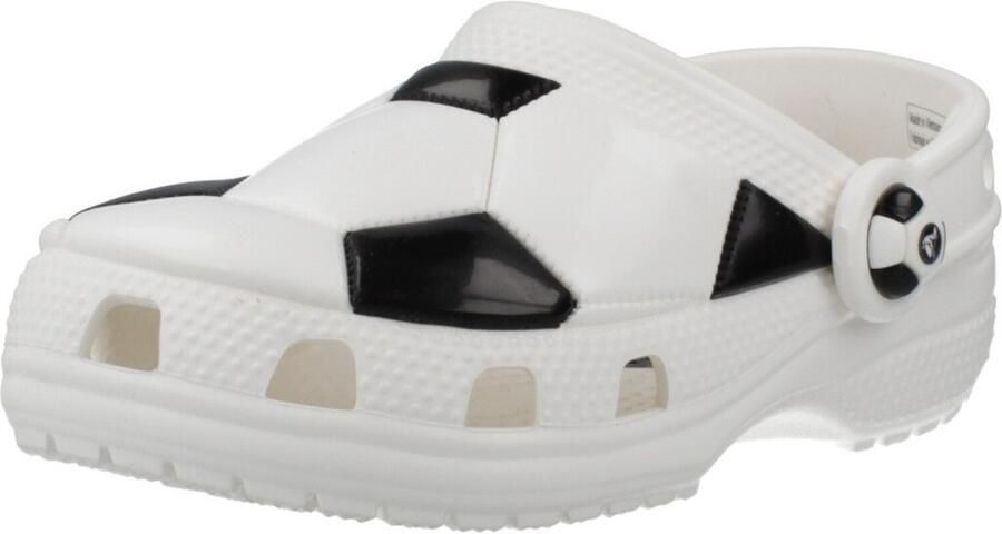 Crocs Classic Soccer Ball Clogs Toddler White Black - Foto 3