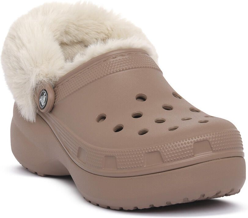 Crocs Klompen LATT CLASSIC PLATFORM FUZZ LINED CG