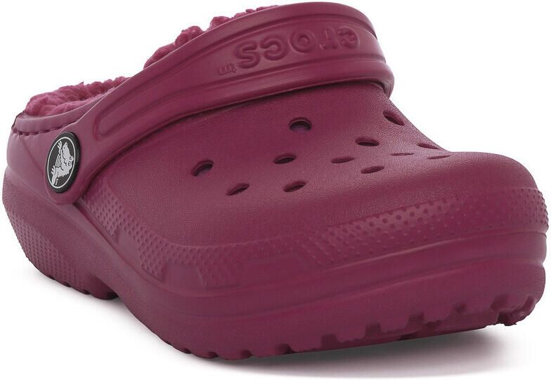 Crocs Kid's Classic Lined Clog Pantoffels purper