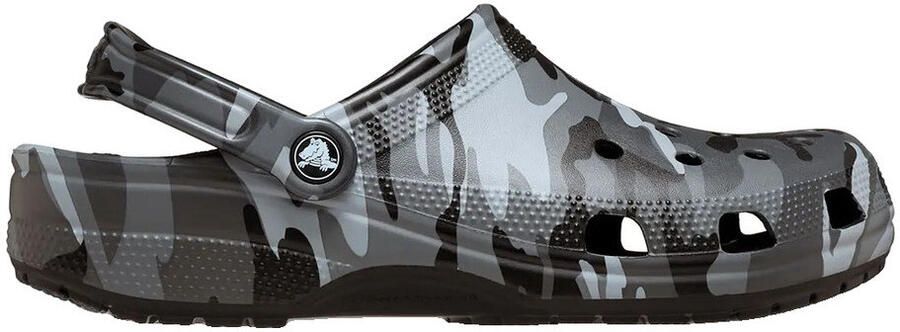 Crocs Klompen Sabots Classic Camouflage gris léger et facile à nettoyer