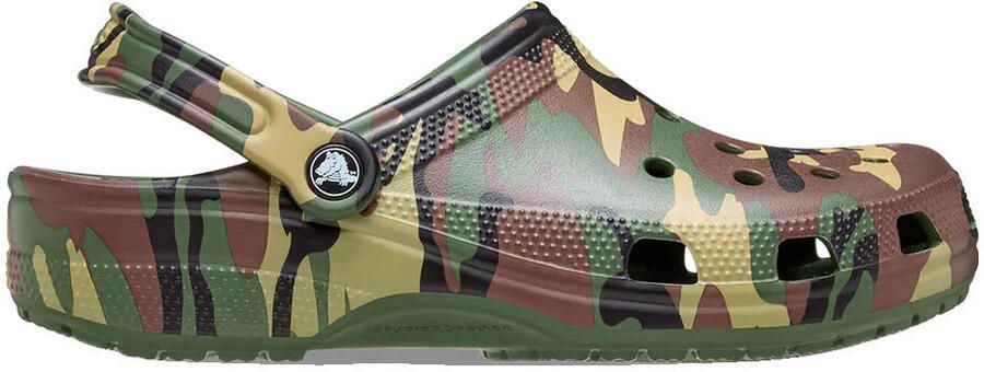 Crocs Klompen Sabots Classic Camouflage vert flottants