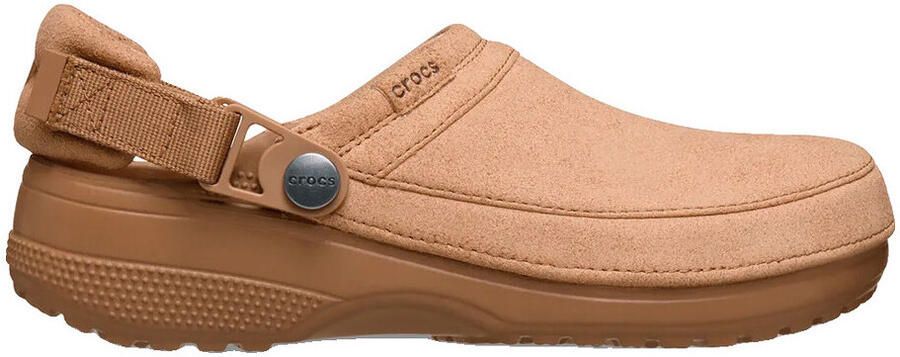 Crocs Classic Crafted Vegan Suede Clog Sandalen maat M10 W12 bruin beige