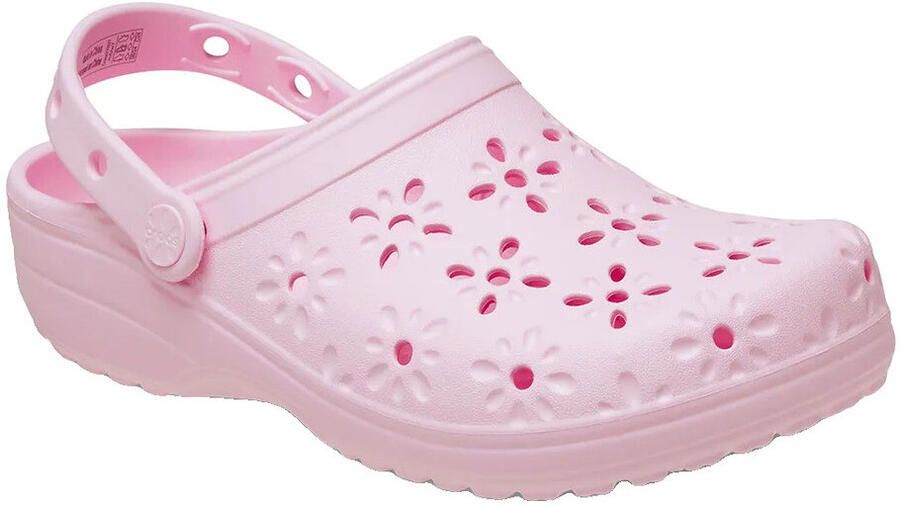 Crocs Clogs Classic Floral Cut Out Clog sandaal zomerschoen loafer met ventilatieopeningen in bloemstructuur - Foto 3