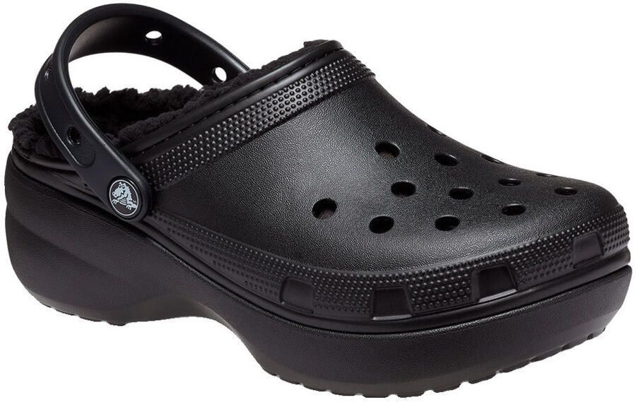 Crocs Klompen Sabots Classic Platform Lined doublure douce et floue
