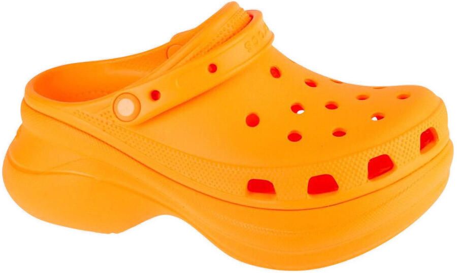 Crocs Classic Bae Clog Platform Dames Klomp Orangesicle Verstelbare Riem Comfortabel - Foto 3