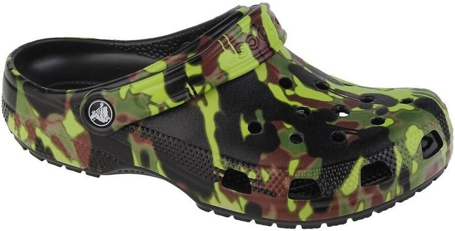 Crocs Platte sandalen Classic Spray Camo Clog Kids BLACK 208305-001 - Foto 2