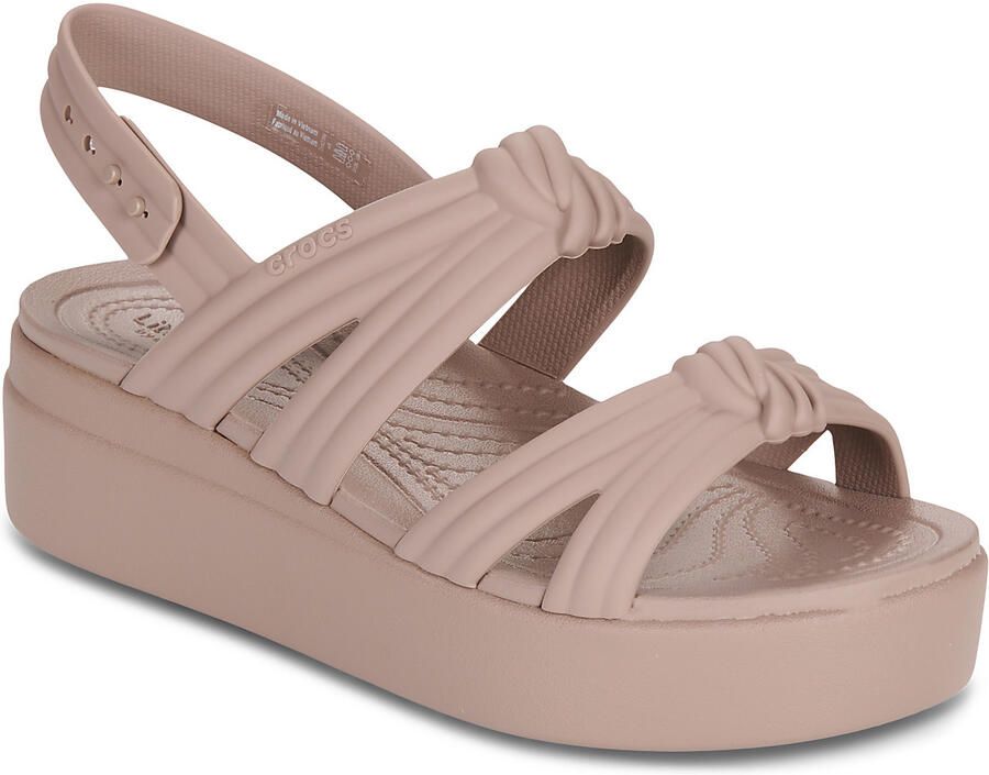 Crocs Platte sandalen BROOKLYN KNOT LOW WEDGE