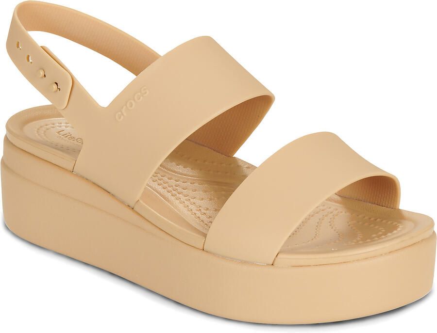 Crocs Platte sandalen BROOKLYN LOW WEDGE