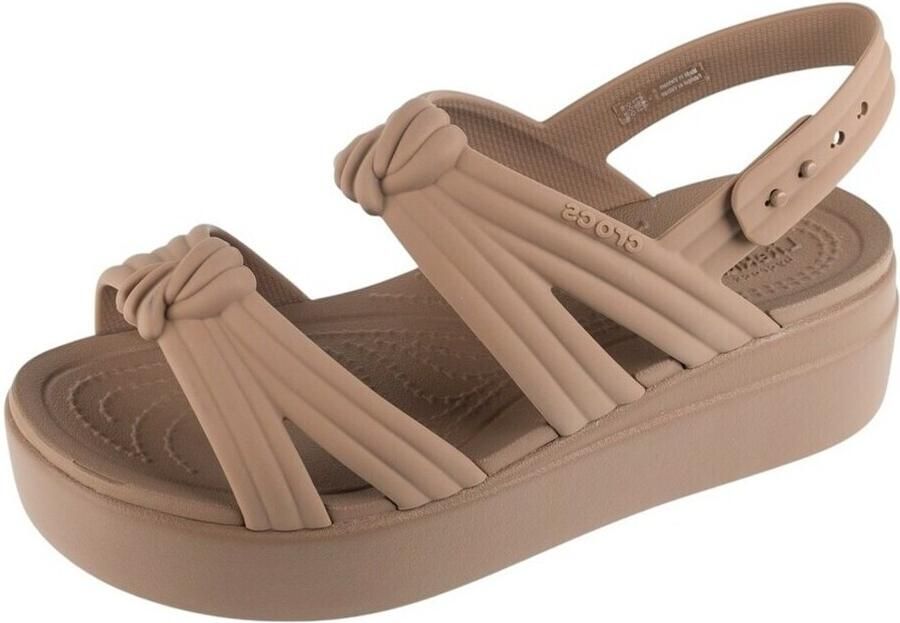 Crocs Brooklyn Knot Low Wedge Sandal Vrouwen Bruin Slippers - Foto 2