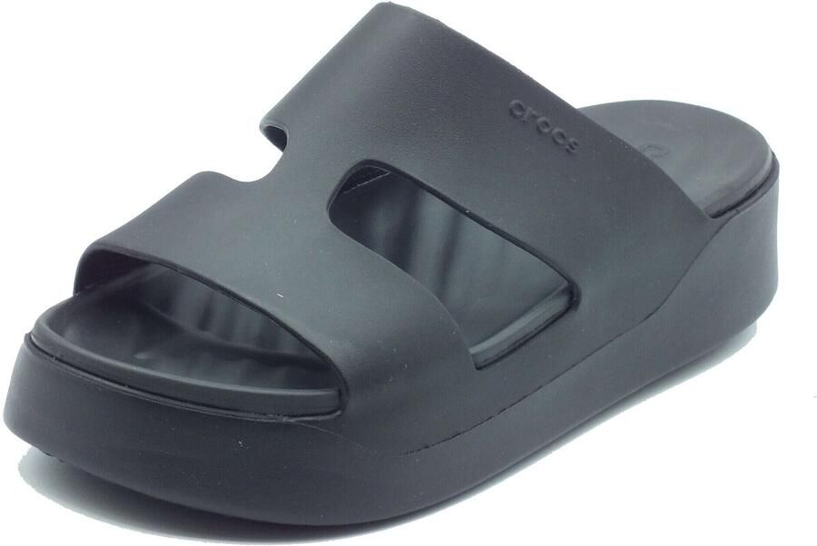 Crocs Platform H-Strap Sandalen voor Getaway Black Dames - Foto 2