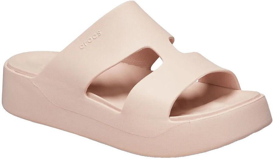 Crocs Badslippers Getaway Platform H-Strap zomerschoen slippers badschoen poolslides zachte binnenzool