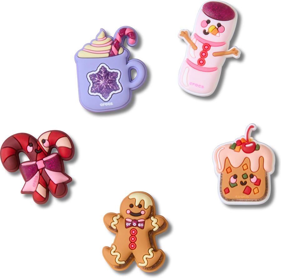 Crocs Schoenaccessoires Cute Winter Foods 5 Pack