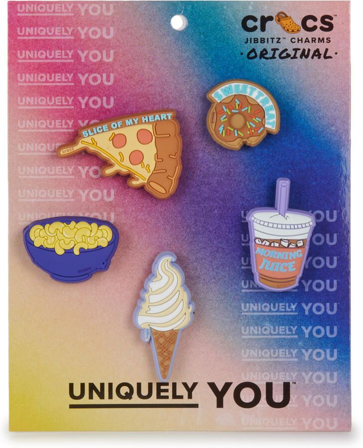 Crocs Schoenaccessoires FUNNY FOODS 5 PACK