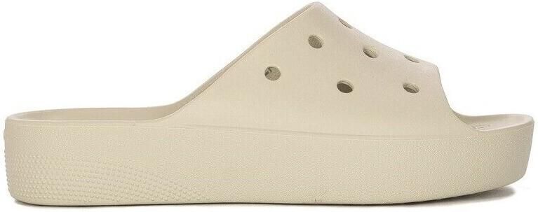 Crocs Women's Classic Platform Slide Sandalen grijs beige - Foto 5