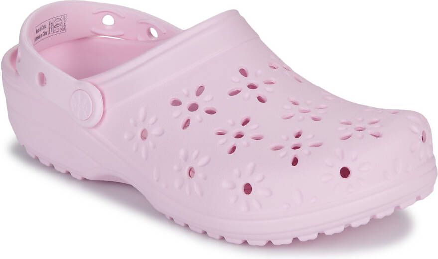 Crocs Klompen Classic Floral Cut Out Clog