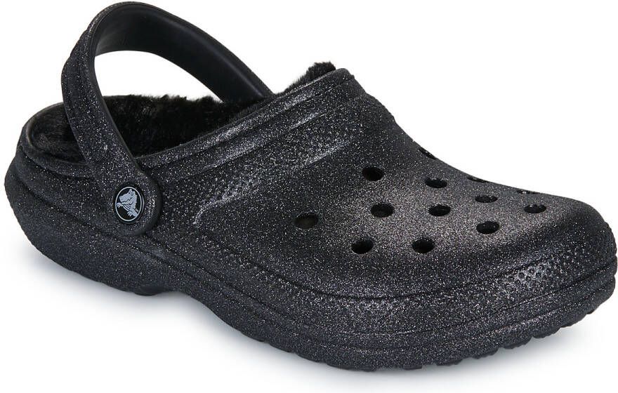 Crocs Klompen Classic Fuzz Lined Glitter Clog