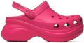 Crocs Classic Bae Clog Damesschoenen Platform Dragon Fruit Comfort - Roze
