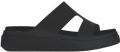 Crocs Platform H-Strap Sandalen voor Getaway Black Dames - Zwart