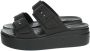 Crocs Slippers Brooklyn Low Wedge plateau zomerschoen pantoffels met gespsluiting - Thumbnail 4
